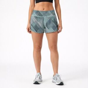 SMARTWOOL Merino Sport Lined Shorts Womens size Small Blue Mid Rise Running